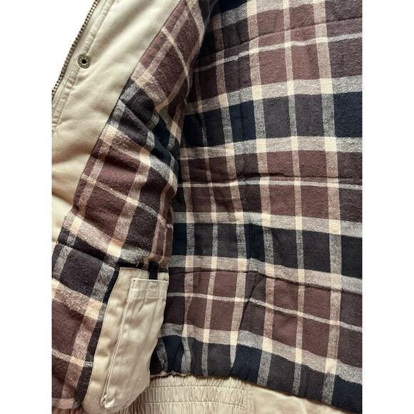 Field and Stream Flannel Quilted Hunting Vest Khaki XL - Picture 6 of 7